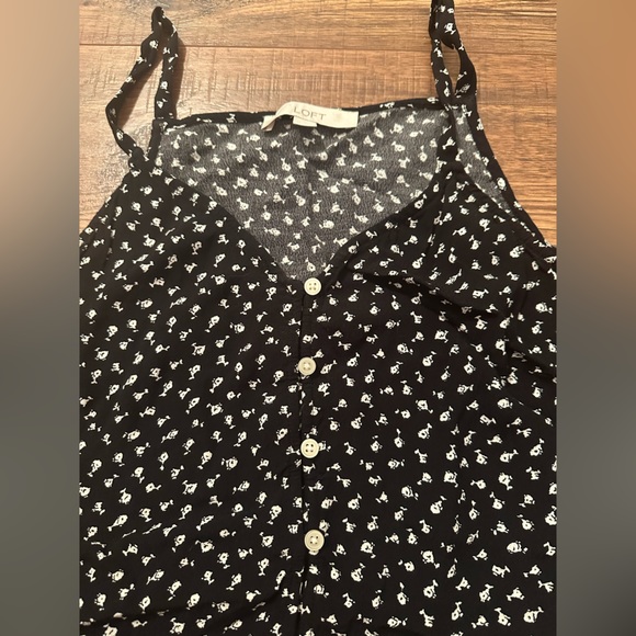 Navy Floral Tank - Picture 2 of 4